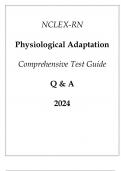 New Gen NCLEX-RN Physiological Adaptation Comprehensive Test Guide Q & A 2024.