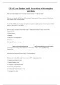 CPA Exam Becker Audit 6 questions with complete solutions