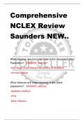 Comprehensive  NCLEX Review  Saunders NEW..