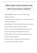 NSCA Chapter 4 Exam Questions with 100% Correct Answer | Graded A+