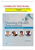 COMPLETE TEST BANK: NURSING HEALTH ASSESSMENT: A BEST PRACTICE APPROACH 3RD EDITION BY SHARON JENSEN MN RN (AUTHOR) LATEST UPDATE.