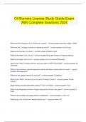  Oil Burners License Study Guide Exam With Complete Solutions 2024