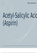 BTEC L3 NED Applied Science - Unit 4 - LA C - Aspirin Presentation