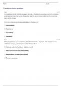 WGU C810 Questions With Completed Answers Already Graded A+