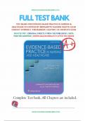 Test Banks For Evidence-Based Practice in Nursing & Healthcare 4th Edition by Bernadette Mazurek Melnyk; Ellen Fineout-Overholt 9781496384539 (Complete 23 Chapters)