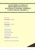 ATI RN MEDICAL-SURGICAL  PROCTORED FOCUS EXAM |  QUESTIONS & ANSWERS (VERIFIED) |  LATEST UPDATE | GRADED A+