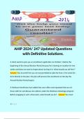 AHIP 2024/ 247 Updated Questions with Definitive Solutions