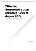 TMN3704 Assignment 4 2024 (200235) - DUE 15 August 2024