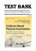 Test Bank For Evidence-Based Physical Examination Best Practices for Health & Well-Being Assessment 1st Edition By Kate Sustersic Gawlik, Bernadette Mazurek Melnyk, Alice M. Teall 9780826164537 (Complete 29 Chapters)