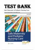 Test Bank for Safe Maternity & Pediatric Nursing Care 2nd Edition by Luanne Linnard-Palmer ISBN 9780803697348 (Complete 38 Chapters)