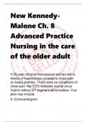 New KennedyMalone Ch. 8  Advanced Practice  Nursing in the care  of the older adult