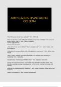 Army Leadership and Justice OCS Exam