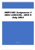 MIP1502 Assignment 3 2024 (369439) - DUE 9 July 2024