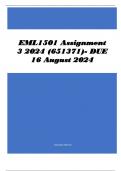 EML1501 Assignment 3 2024 (651371)- DUE 16 August 2024