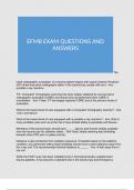 EFMB EXAM QUESTIONS AND ANSWERS