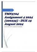 TMN3704 Assignment 4 2024 (200235) - DUE 15 August 2024