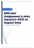 EML1501 Assignment 3 2024 (651371)- DUE 16 August 2024