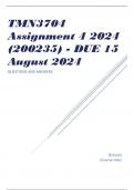 TMN3704 Assignment 4 2024 (200235) - DUE 15 August 2024