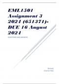 EML1501 Assignment 3 2024 (651371)- DUE 16 August 2024