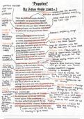 Thorough Grade 9 Analysis & Annotation of Poppies by Jane Weir.