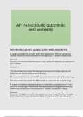 ATI PN MED SURG QUESTIONS AND ANSWERS