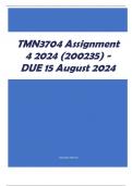 TMN3704 Assignment 4 2024 (200235) - DUE 15 August 2024