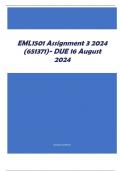 EML1501 Assignment 3 2024 (651371)- DUE 16 August 2024