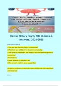 Hawaii Notary Exam/ 60+ Quizzes & Answers/ 2024-2025