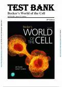 Test Bank - Becker's World of the Cell, 10th Edition (Hardin, 2022) Chapter 1-26 | All Chapters