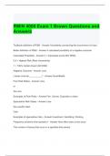 RMIN 4000 Exam 1 Brown Questions and Answers