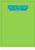 SuiteAnalytics Exam/35 Accurate Questions and Answers A+ Graded