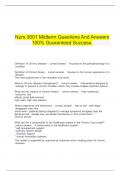    Nurs 3001 Midterm Questions And Answers 100% Guaranteed Success.