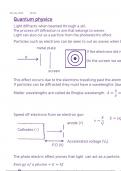 Quantum phenomenon exam revision notes used for Paper 1 AQA A - Level physics.  