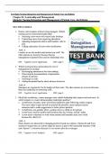 Nursing Delegation and Management of Patient Care 2nd Edition Test Bank All Chapters (1-21) | A+ ULTIMATE GUIDE