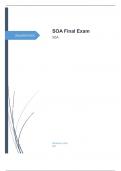 SOA Final Exam Questions and Answers