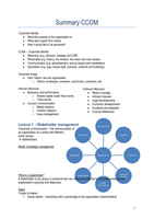 Summary CCOM European Studies Year 2