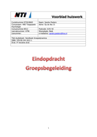 Eindopdracht Groepsbegeleiding