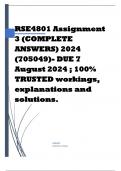 RSE4801 Assignment 3 (COMPLETE ANSWERS) 2024 (705049)- DUE 7 August 2024 ; 100% TRUSTED workings, explanations and solutions.