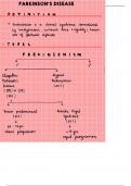 Idiopathic Parkinson's disease - Summary