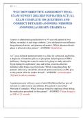 WGU D027 OBJECTIVE ASSESSMENT FINAL  EXAM NEWEST 2024-2025 TOP RATED ACTUAL  EXAM COMPLETE 100 QUESTIONS AND  CORRECT DETAILED ANSWERS (VERIFIED  ANSWERS) |ALREADY GRADED A+