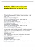 RQI 2025 ACLS Healthcare Provider Complete Questions & Answers 2024.