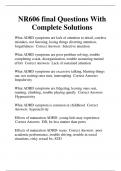 NR606 final Questions With Complete Solutions.