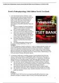 Porth’s Pathophysiology Concepts of Altered Health 10th Edition Test Bank Norris All Chapters| A+ ULTIMATE GUIDE