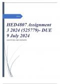 HED4807 Assignment 3 2024 (525779)- DUE 9 July 2024