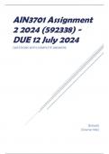 AIN3701 Assignment 2 2024 (592338) - DUE 12 July 2024