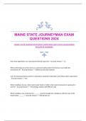 MAINE STATE JOURNEYMAN EXAM QUESTIONS 2024 WITH GUARANTEED ACCURATE ANSWERS