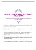 JOURNEYMAN OIL MAINE FUEL BOARD RULES EXAM WITH GUARANTEED ACCURATE ANSWERS