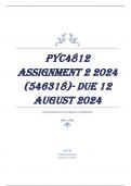 PYC4812 Assignment 2 2024 (546318)- DUE 12 August 2024