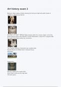 Art history exam 3 (ANSWERS) 2024 - DISTINCTION GUARANTEED / Complete Verified Latest Version