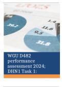 WGU D482 performance assessment 2024; DHN1 Task 1: Network Merger and Implementation with complete solution